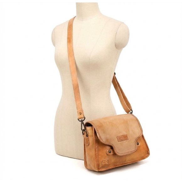 BEDSTU Handbags - NEW BEDSTU ceremonious flap-top bag in oats tan rustic